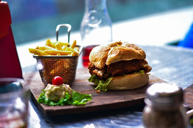 Photo of chicken sandwich and fries | Creekstone Village