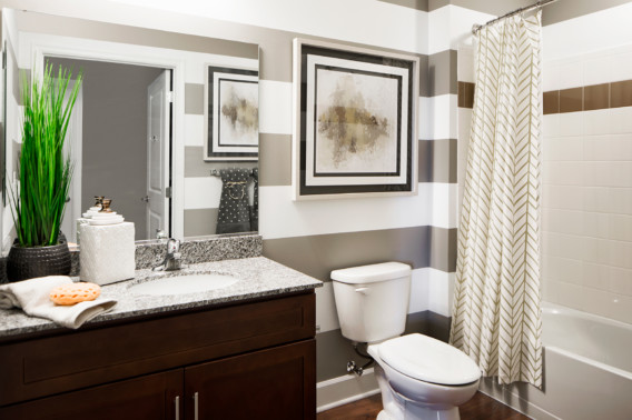 Bathroom sink feature Creekstone Village apartments in Pasadena, MD