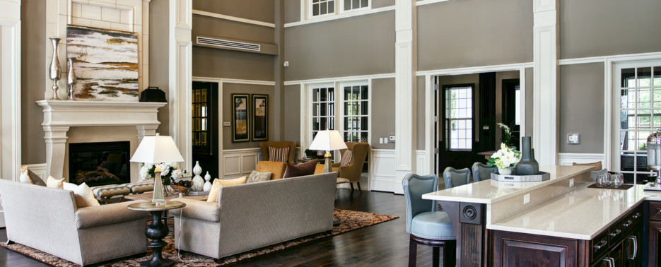 Elegant clubroom at Creekstone Village apartments in Pasadena, MD